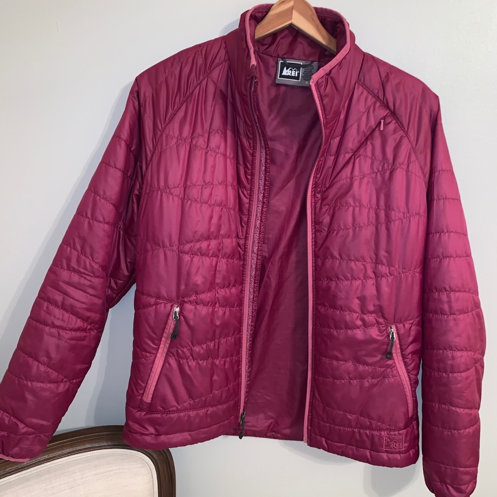 REI Down Jacket, Pink / Light Magenta Sz M